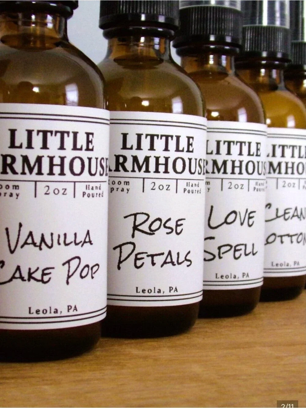 ⭐ Little Farmhouse Handmade Room Spray Bundle 2oz Farmhouse Scents - Vanilla cak
